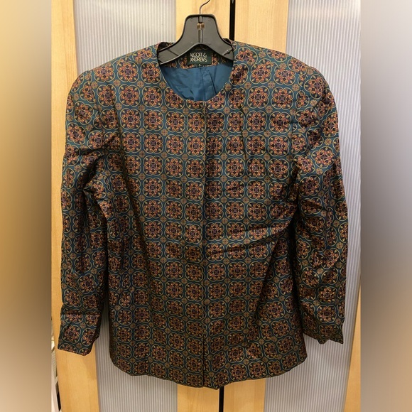 Alcott & Andrews Jackets & Blazers - Vintage Alcott & Andrews jacquard jacket Size Small